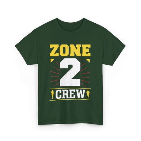 Zone 2 Crew Fitness Training T-Shirt - Forest Green