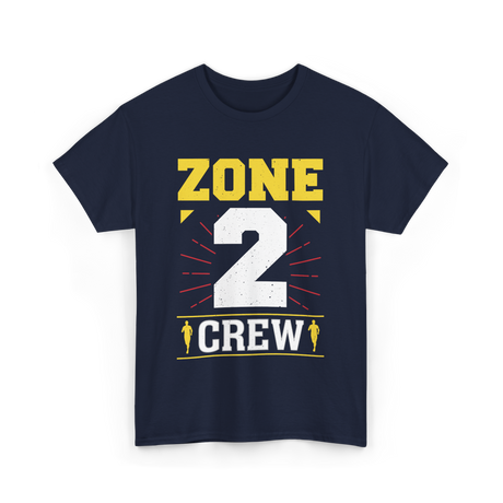 Zone 2 Crew Fitness Training T-Shirt - Navy