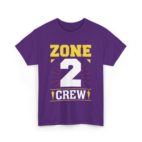 Zone 2 Crew Fitness Training T-Shirt - Purple