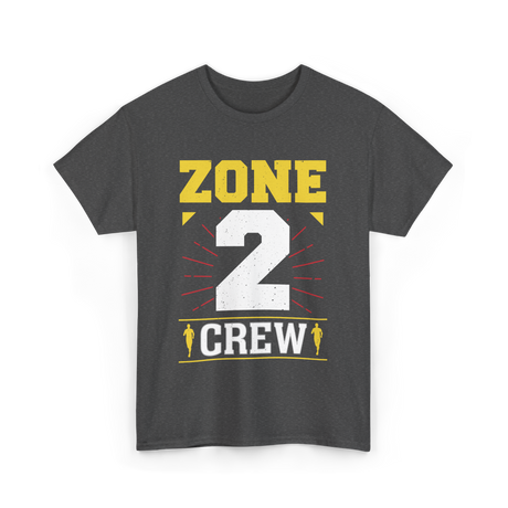 Zone 2 Crew Fitness Training T-Shirt - Dark Heather