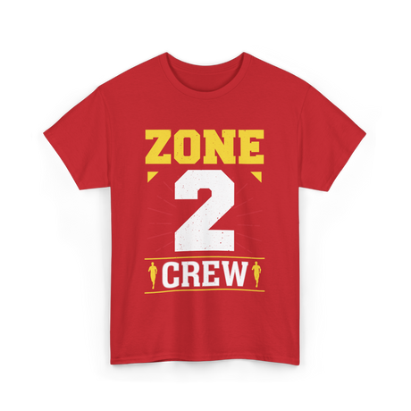 Zone 2 Crew Fitness Training T-Shirt - Red