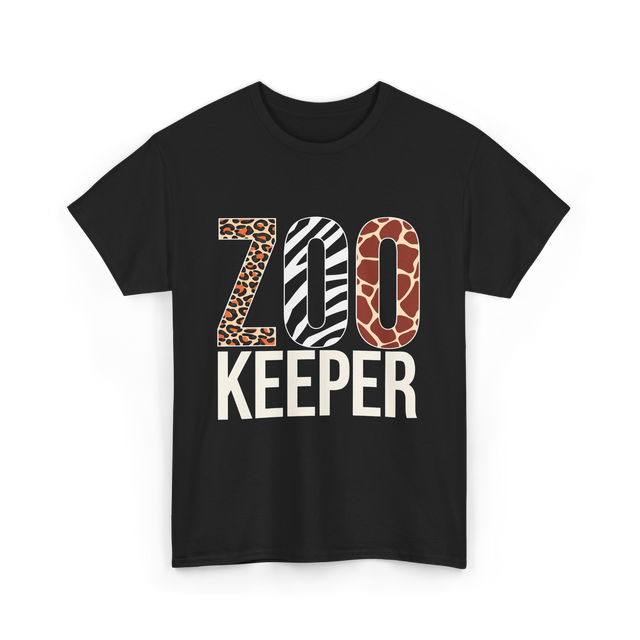 Zoo Keeper Animals Wildlife T-Shirt - Black