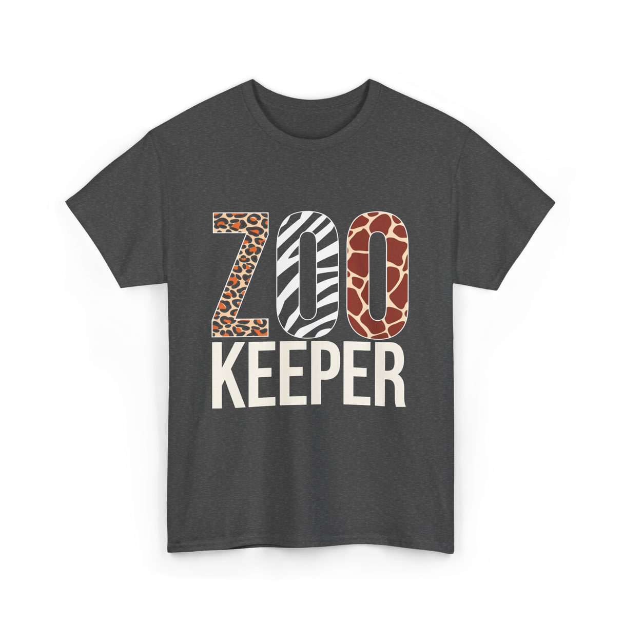 Zoo Keeper Animals Wildlife T-Shirt - Dark Heather