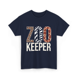 Zoo Keeper Animals Wildlife T-Shirt - Navy