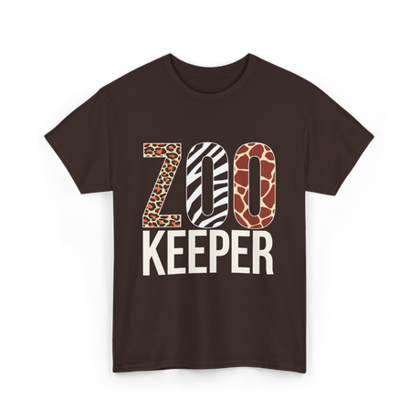 Zoo Keeper Animals Wildlife T-Shirt - Dark Chocolate