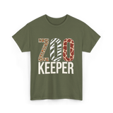 Zoo Keeper Animals Wildlife T-Shirt - Military Green