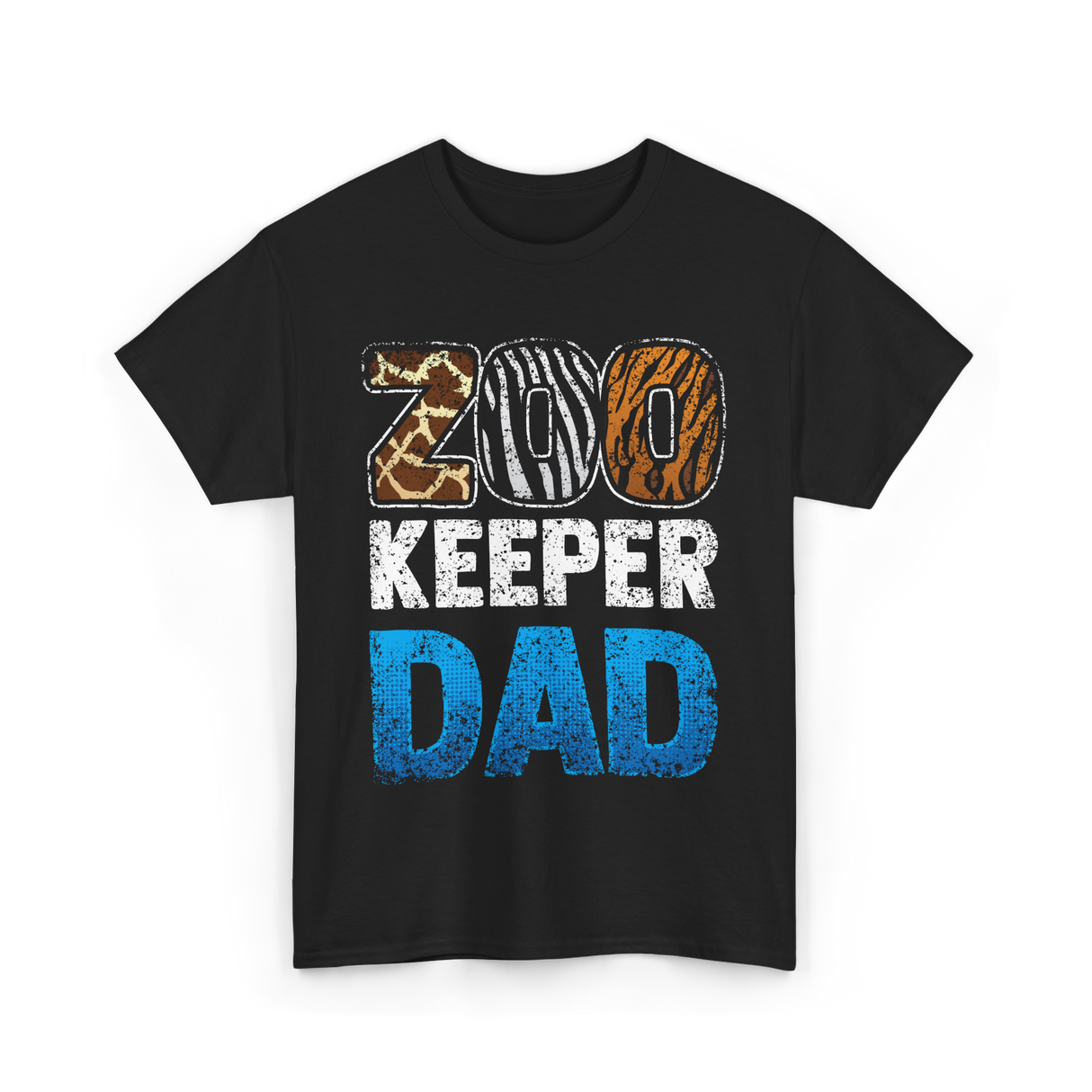 Zoo Keeper Dad Zookeeping T-Shirt - Black