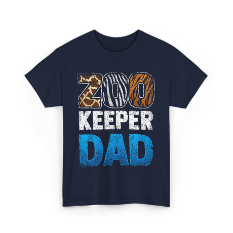 Zoo Keeper Dad Zookeeping T-Shirt - Navy