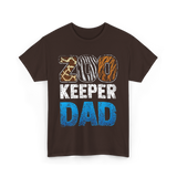 Zoo Keeper Dad Zookeeping T-Shirt - Dark Chocolate