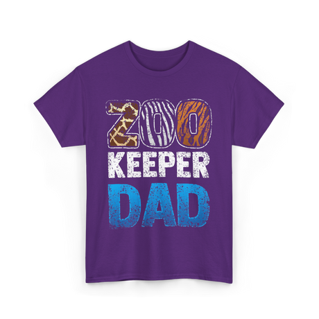 Zoo Keeper Dad Zookeeping T-Shirt - Purple