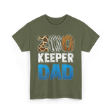 Zoo Keeper Dad Zookeeping T-Shirt - Military Green