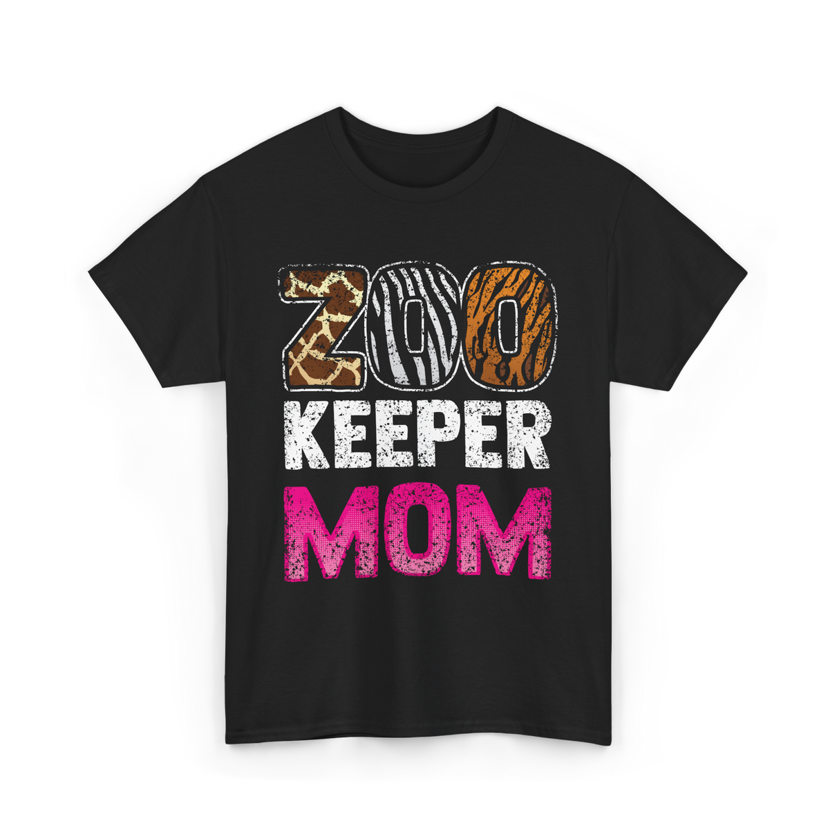 Zoo Keeper Mom Keeping Zoos T-Shirt - Black