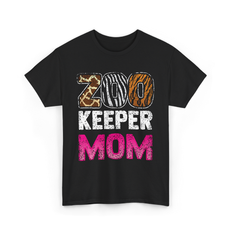 Zoo Keeper Mom Keeping Zoos T-Shirt - Black