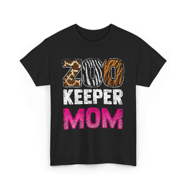 Zoo Keeper Mom Keeping Zoos T-Shirt - Black