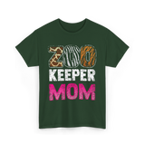 Zoo Keeper Mom Keeping Zoos T-Shirt - Forest Green