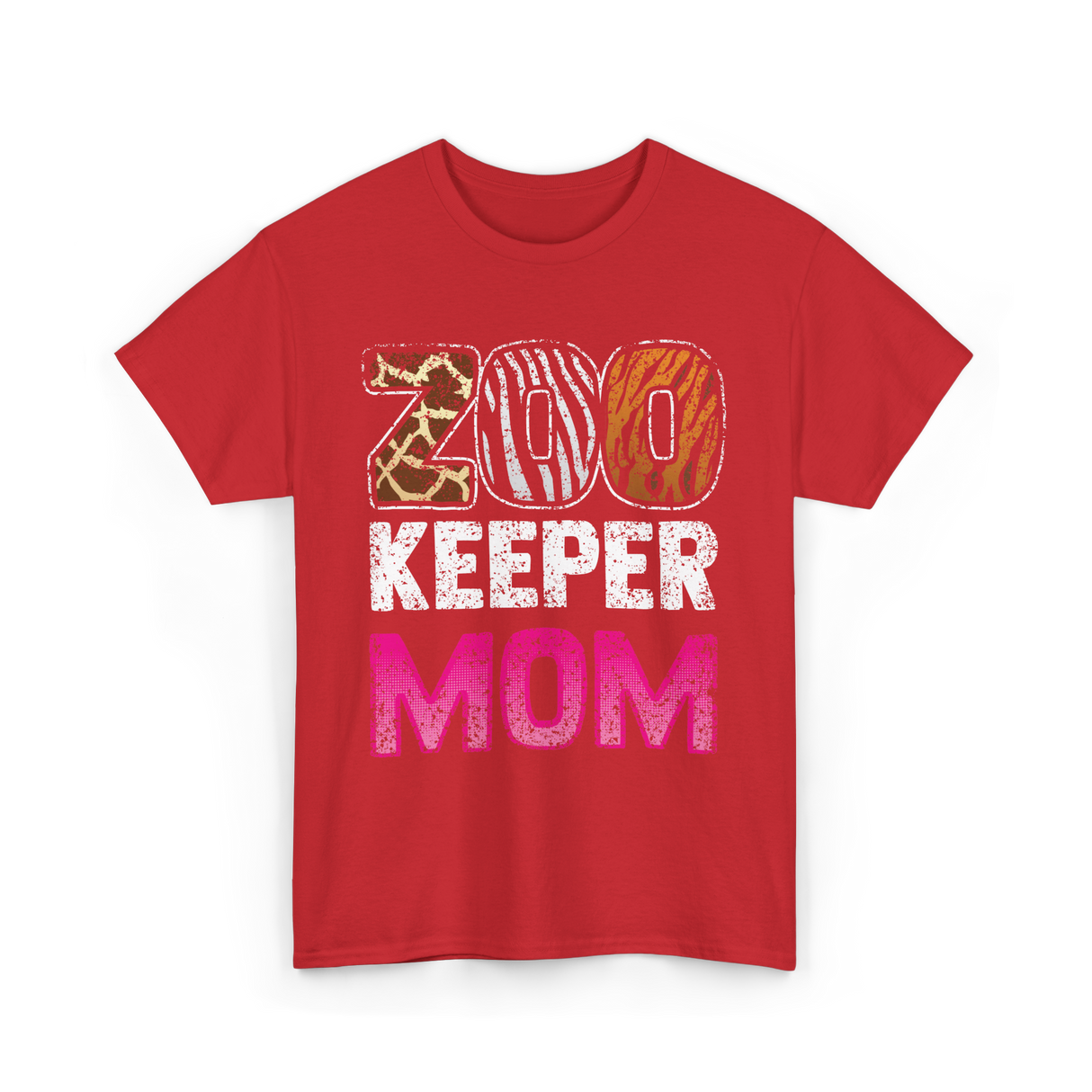 Zoo Keeper Mom Keeping Zoos T-Shirt - Red