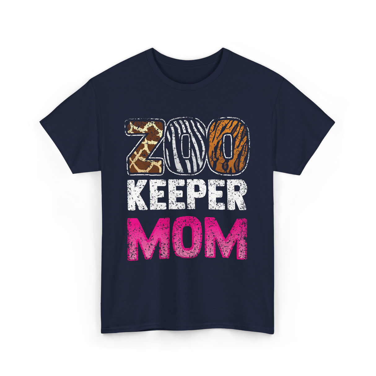 Zoo Keeper Mom Keeping Zoos T-Shirt - Navy