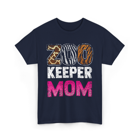 Zoo Keeper Mom Keeping Zoos T-Shirt - Navy