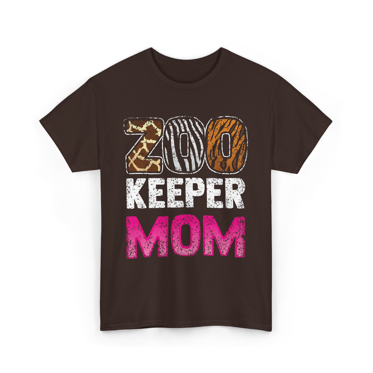 Zoo Keeper Mom Keeping Zoos T-Shirt - Dark Chocolate