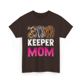 Zoo Keeper Mom Keeping Zoos T-Shirt - Dark Chocolate