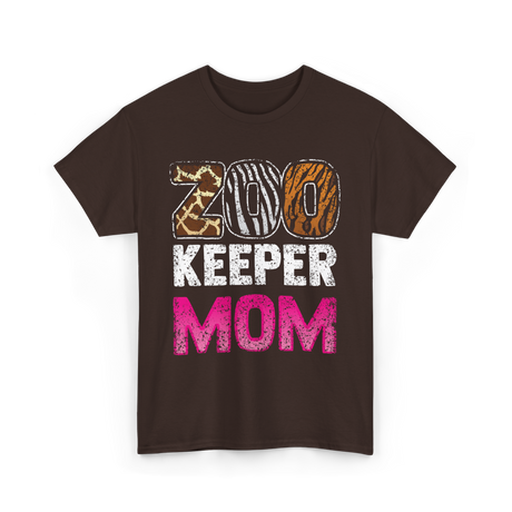 Zoo Keeper Mom Keeping Zoos T-Shirt - Dark Chocolate