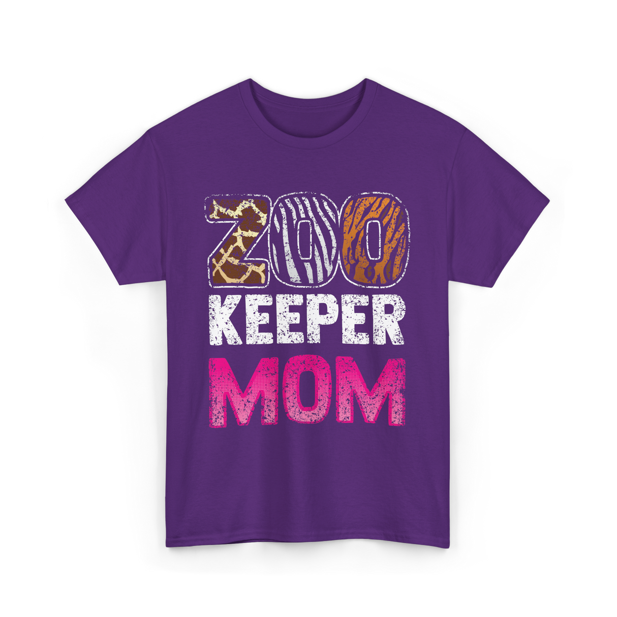 Zoo Keeper Mom Keeping Zoos T-Shirt - Purple