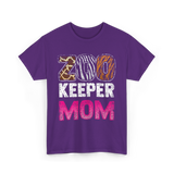 Zoo Keeper Mom Keeping Zoos T-Shirt - Purple